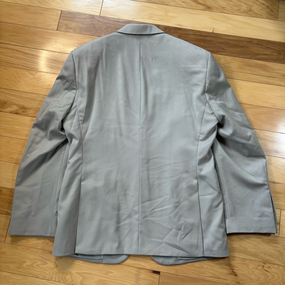 Jos A Bank Traveler Suit Jacket Mens Sz 40R Taupe 100% Wool Tailored Fit Blazer - Picture 9 of 9